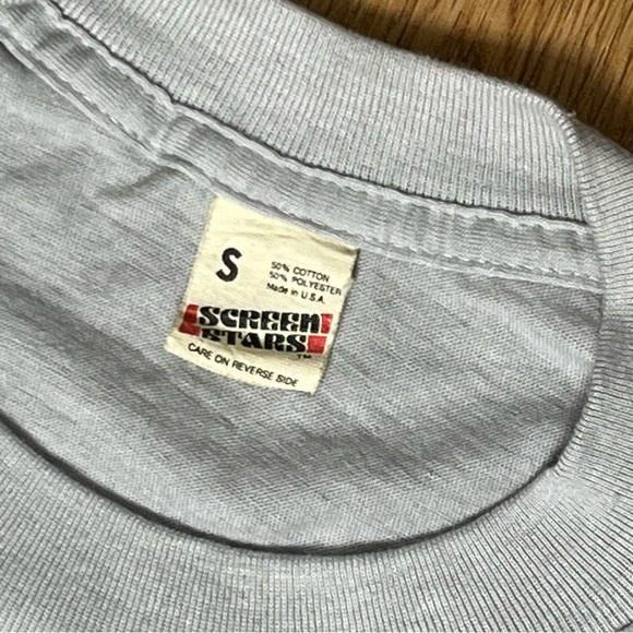 Quarters Vintage Money Shirt Small Gray Washington Screen Stars Tag - Picture 3 of 5